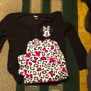 Disney 2x Minnie Mouse pajama set